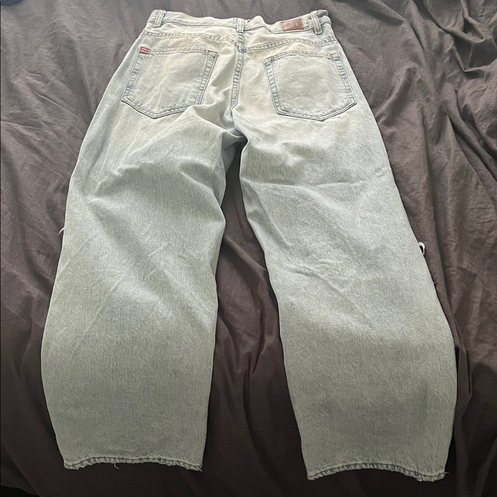 BDG Light Blue Distressed Boyfriend Jeans - Picture 6 of 7